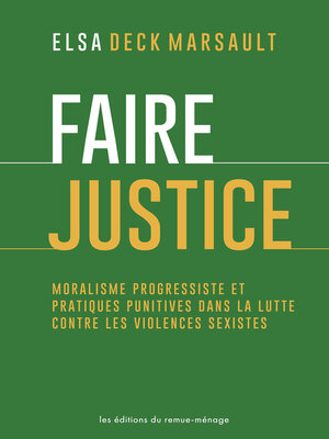 cover image of Faire justice